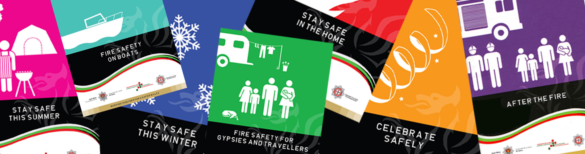 A selection of fire safety leaflets