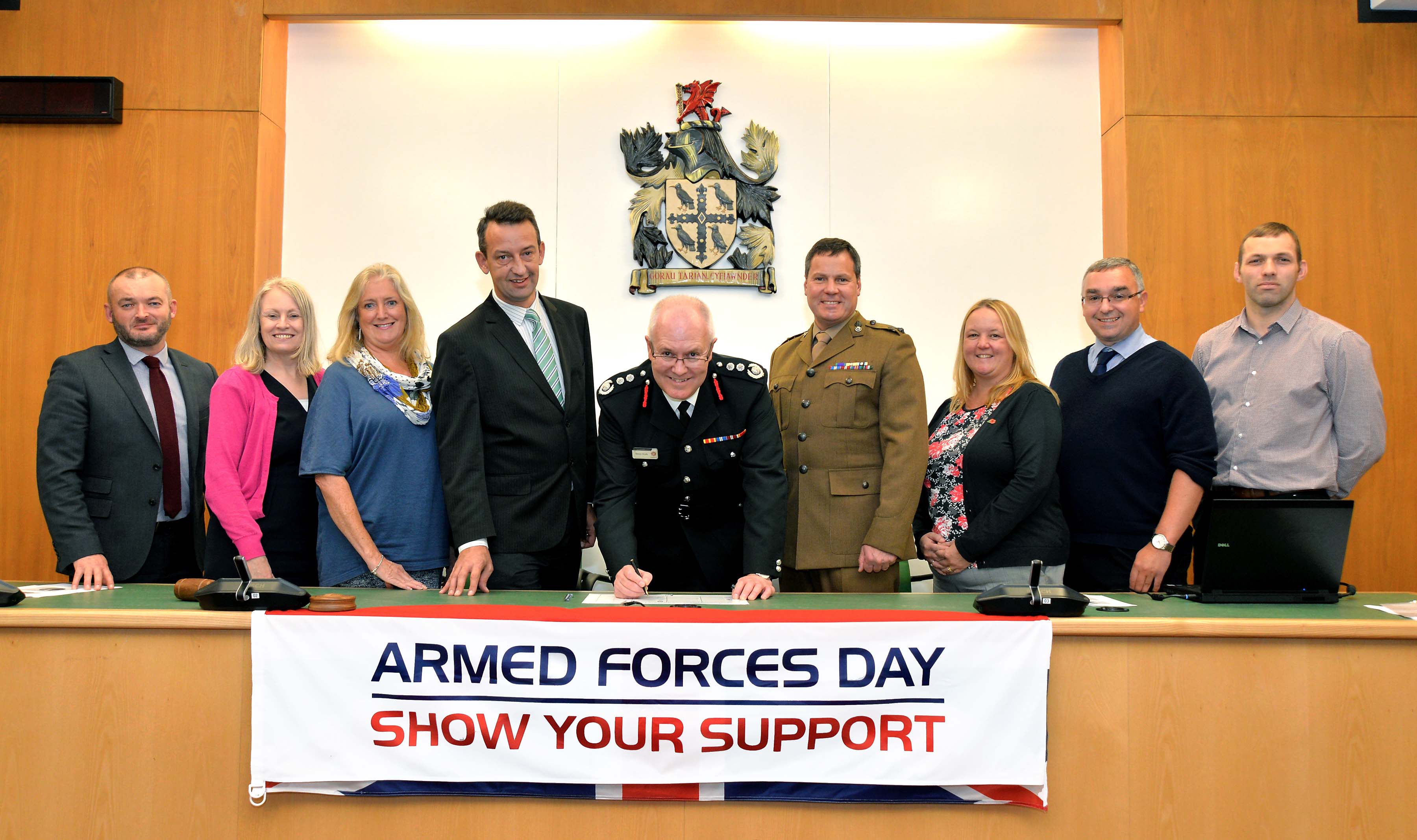 North Wales Fire and Rescue Service signs Flintshire Armed Forces Convenant