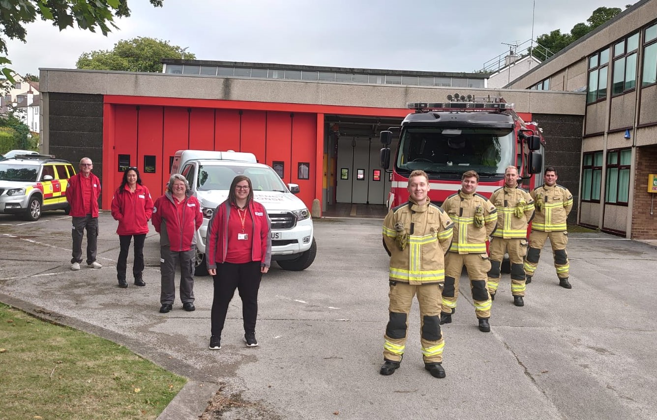 British Red Cross partners with North Wales Fire and Rescue Service to assist in emergencies 